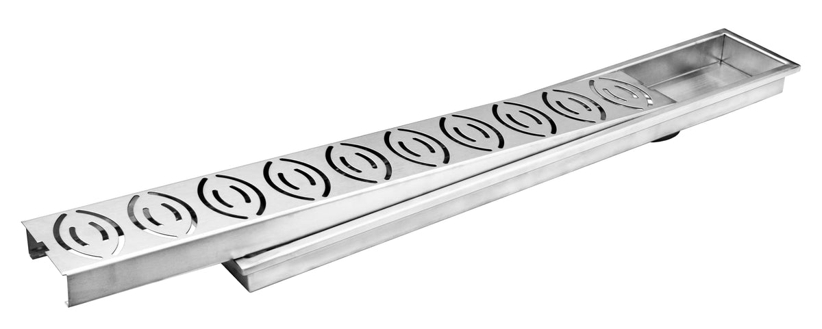 Plantex 304 Grade Stainless Steel Long Shower Drain/Floor Drainer/Jali Removable Grate/Lid for Bathroom and Kitchen (10 x 60 cm - Matt)-5