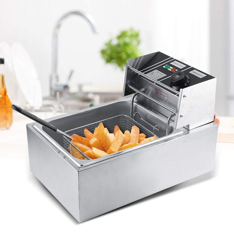 FROTH & FLAVOR Electric Deep Fryer 6 LTR Copper Element with 4 Year Warranty