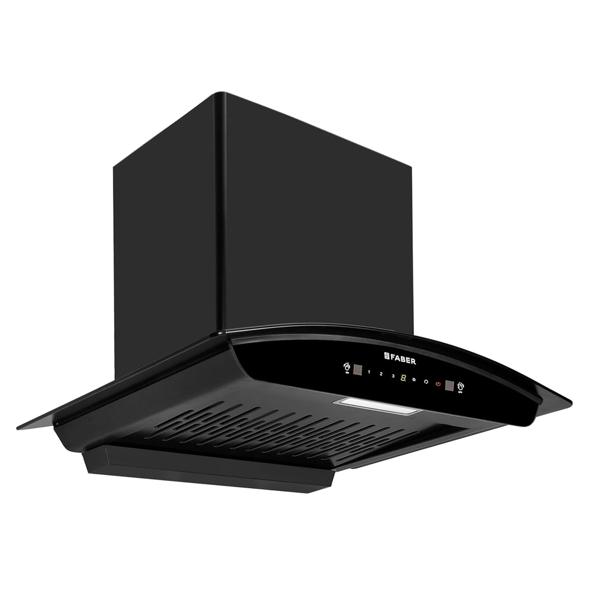 Faber Crest Pro 60cm 1350 m3/hr Filterless Autoclean Chimney | Touch & Gesture Control | Curved Shaped | Wall Mounted|8Y