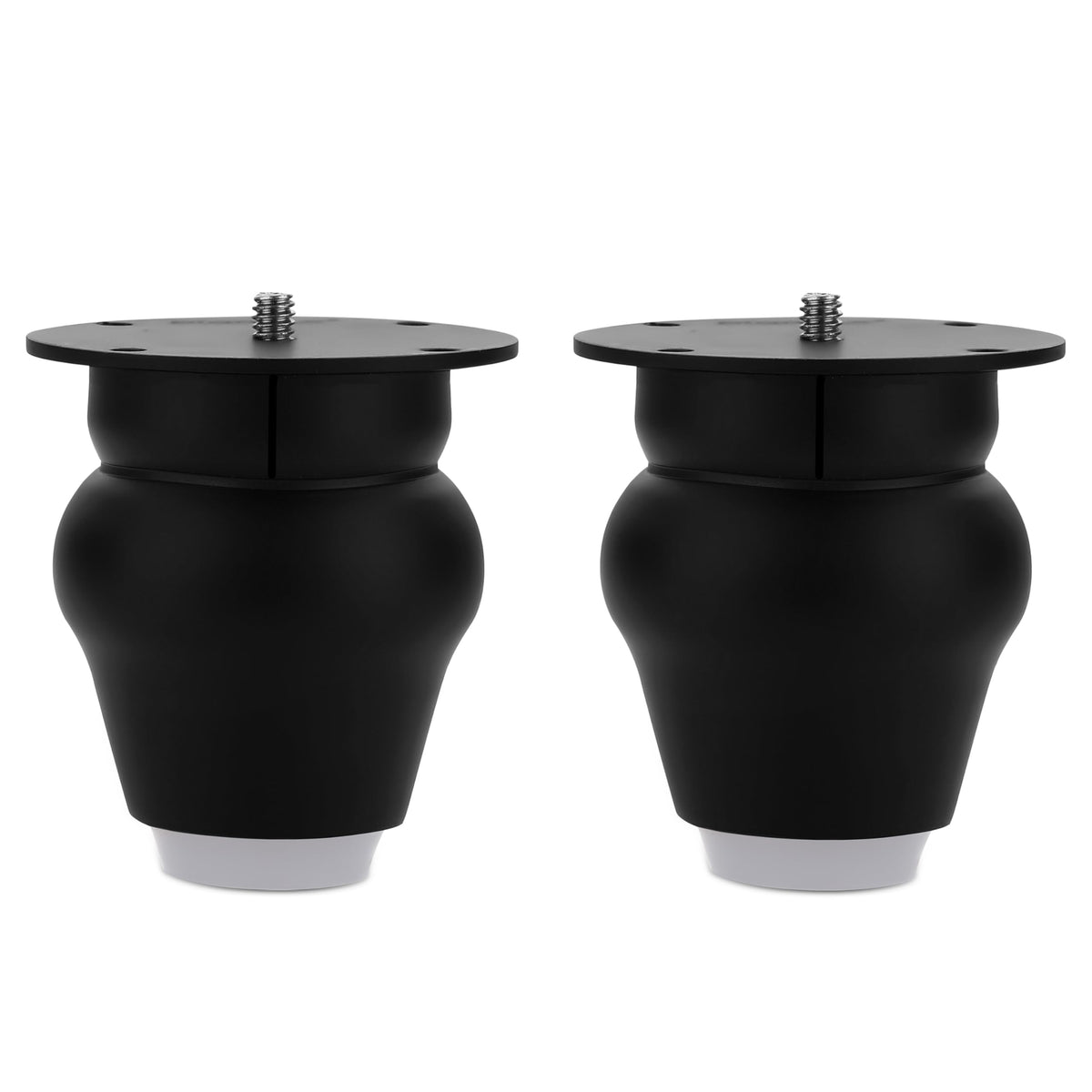 Plantex Heavy Duty Round 3 inch Spare Sofa Legs for Bed Furniture/Sofa Legs for Furniture Fitting/Table Legs/Sofa Leg Set of 2 pcs (Black) (Model APS-DTS-52)