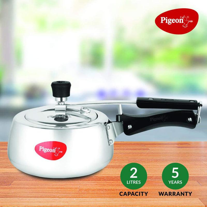 Pigeon Aluminium Pressure Cooker 2 Litre Inner Lid with Induction Base