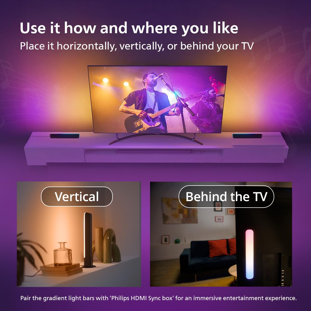 Philips LightTheatre Wi-Fi Gradient Light Bars