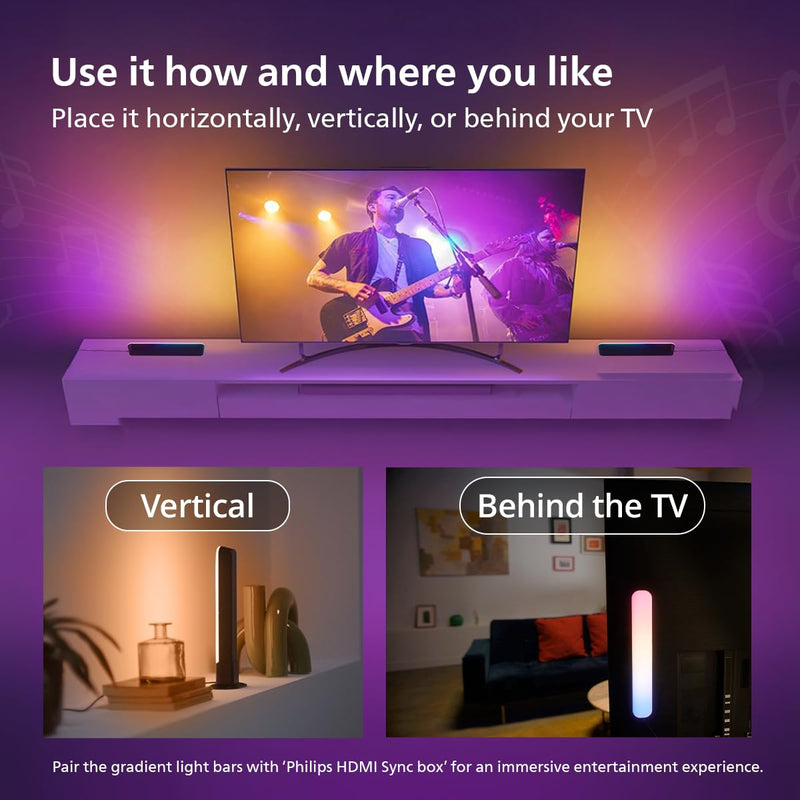 Philips LightTheatre Wi-Fi Gradient Light Bars