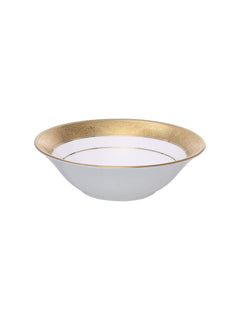 Clay Craft Fine Ceramic New Georgian Dinner Set of 40 Pieces, Enchanting Gold, for Family of 6, Dinner Set Ceramic, Crockery Set, Dining Set for Dinner, Plates and Bowls Set, Crockery Set for Gift