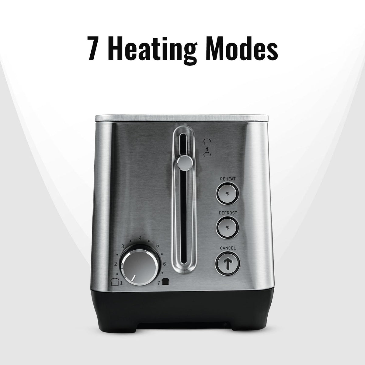 Sujata Pop-up Toaster | Stainless Steel, 7 Heating Modes, Cool Touch, Reheat & Defrost - PT12 - 4 Slice, 1500W