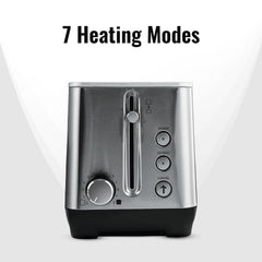 Sujata Pop-up Toaster | Stainless Steel, 7 Heating Modes, Cool Touch, Reheat & Defrost - PT12 - 4 Slice, 1500W