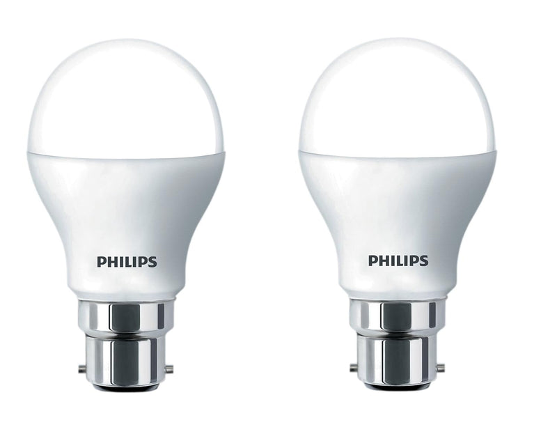 Philips 9W B22 LED Cool Day Light Bulb, Pack of 2, (929000249714_PK2)