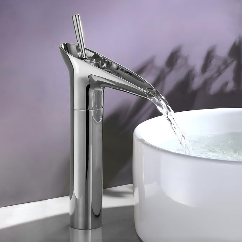 Plantex Designer Brass Basin Mixer Hot & Cold/Single Lever Mixer tap for Wash Basin/Wash Basin Tap for Home-(Silver)-1