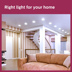 Philips Rimless Full Glow 6-watt Round LED Surface Downlighter (Pack of 2)