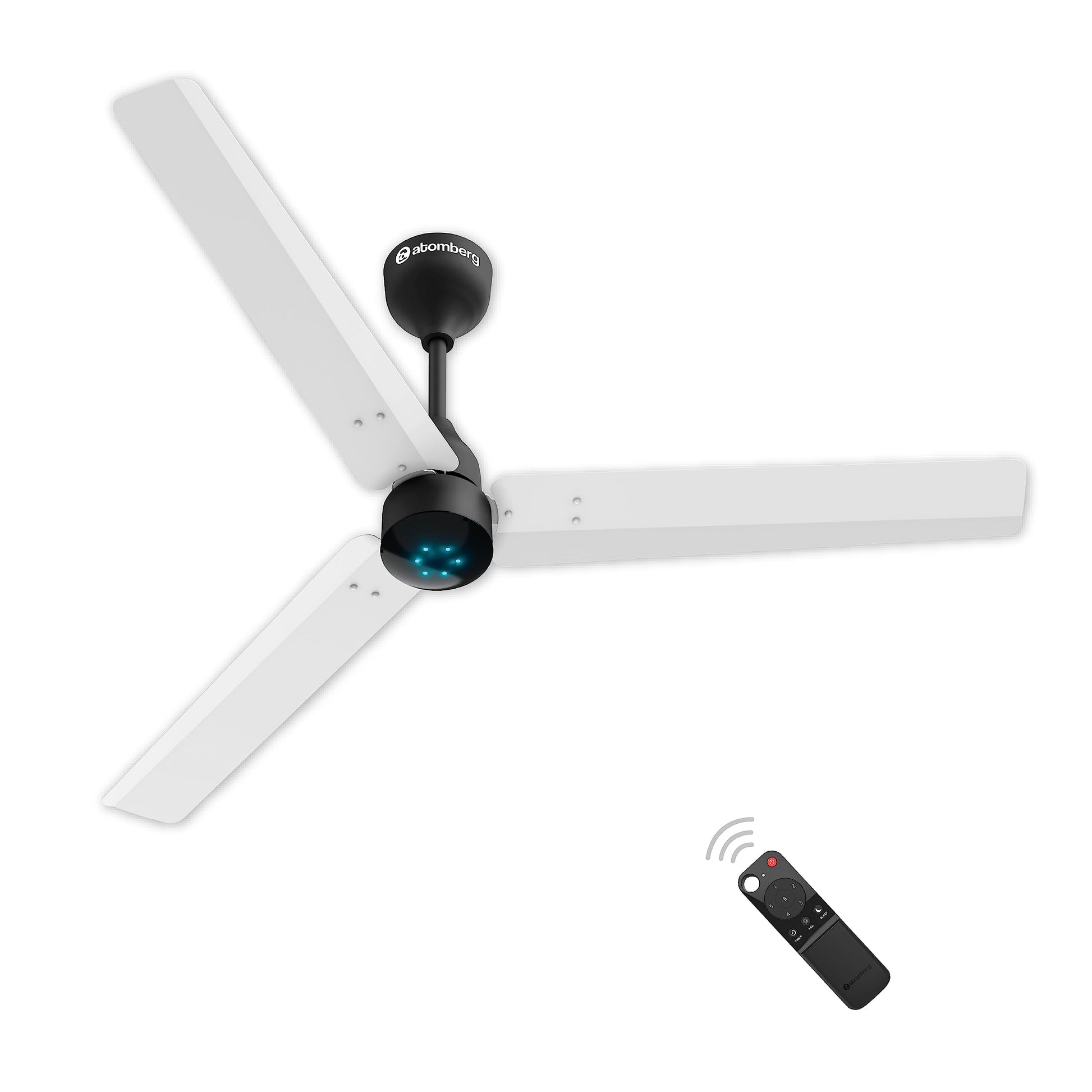 atomberg Renesa Enzel 1200mm BLDC Ceiling Fan with Remote Control | BEE 5 star Rated Energy Efficient Ceiling Fan | High Air Delivery with LED Indicators| 3 Year Warranty (Gloss Brown)