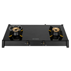Faber Liftable Burners Freestanding Cooktop | Genius 752 Bk | 75Cm Width | Brass Burners | Manual Ignition | Abs Knobs |