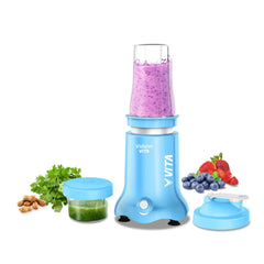 Vidiem Vita Spice 500 W Personal Blender/Mixer/Grinder/Smoothie Maker | 22000 RPM Aria CoolTec Motor | 3 Jars (500 ml + 