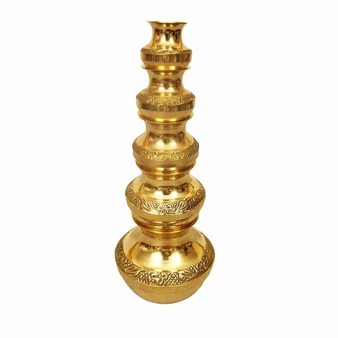 Putrika Brass Kubera Kudam Set of 5|Gubera Panai Set|Matki Set of 5|Kalash Set|Lakshmi Kuberar Lucky Pot|kuberar panai for Pooja/Home Decor [Weight: 275gm Height: 7.5inch]