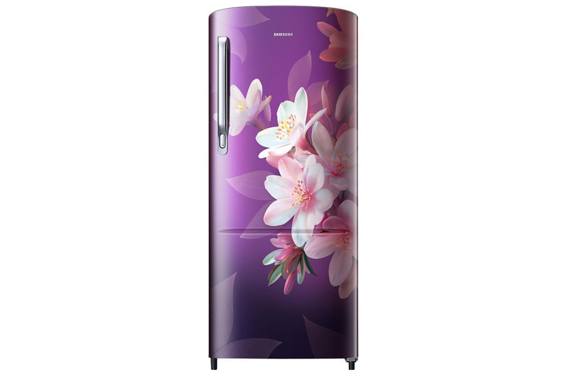 Samsung 183 L, 3 Star, Digital Inverter, Direct-Cool Single Door Refrigerator (RR20H1723WB/HL, Wild Lily Blue, Single Touch Defrost, 2026 Model)-1