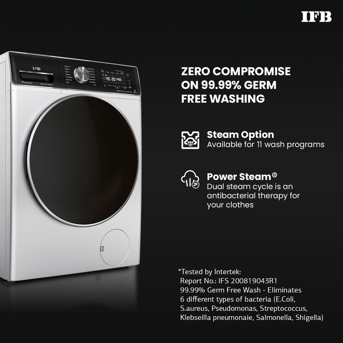 IFB 10 Kg/7 Kg/3 Kg 3-in-1, AI Powered, Fully Automatic Washer Dryer Refresher (IFB Laundrimagic®, EXECUTIVE PLUS ZXS, 9