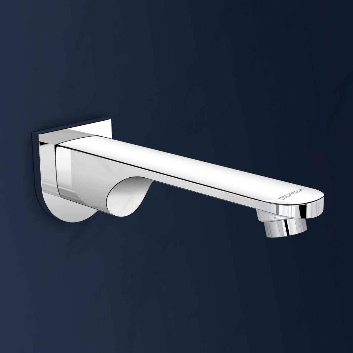 Plantex Pure Brass Bath Tub Spout with Wall Flange/High Flow Spout for Bathroom-(Chrome)