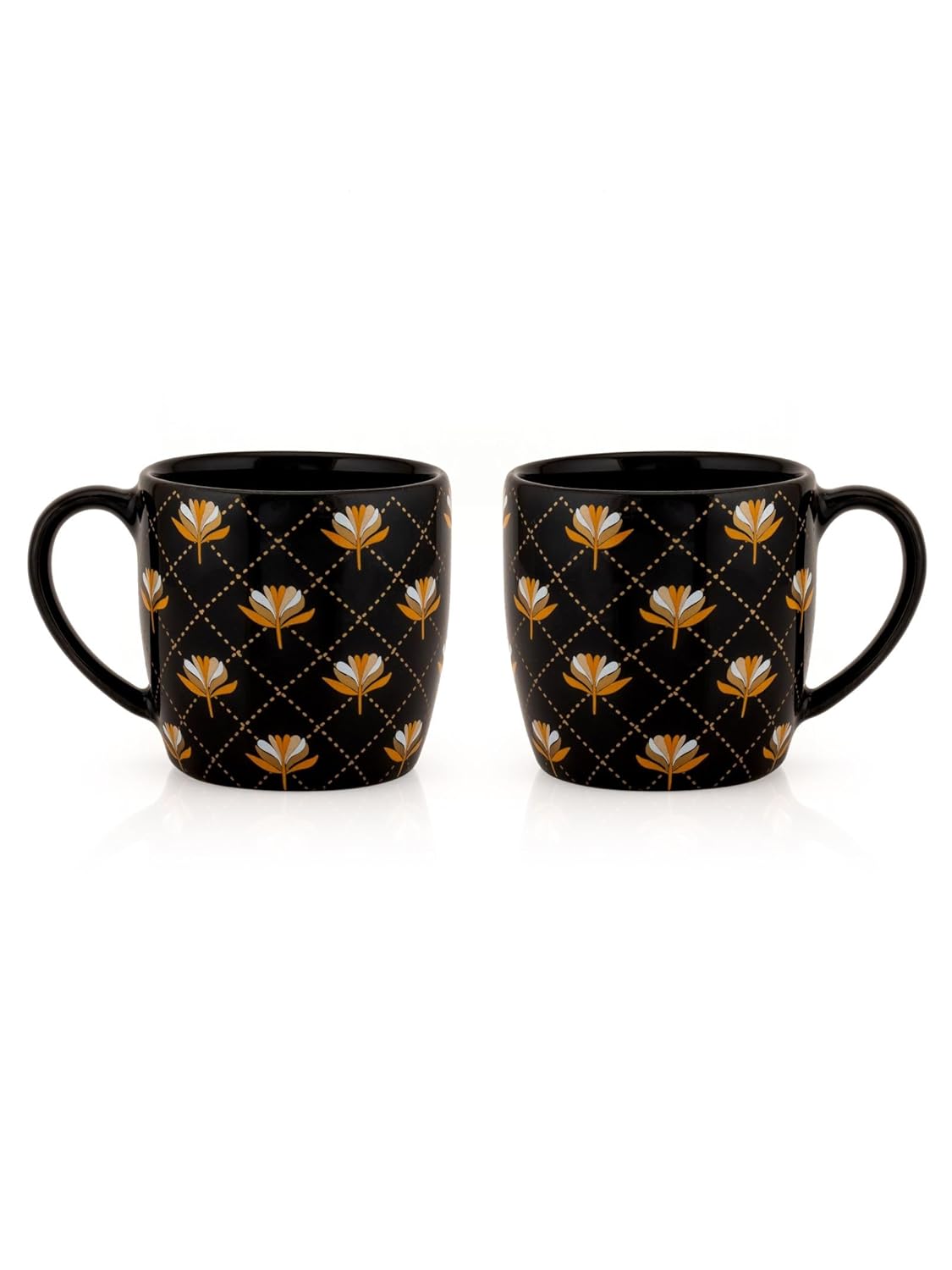 Clay Craft Fine Ceramic Tea/Coffee Cup Set of 6-200 ml Each (Pebble B301), Tea Cup Set of 6, Microwave & Dishwasher Safe, Mugs for Coffee, Cups Set of 6, Mug Set, Gift Set, Ideal for Gifting