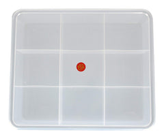 9 Grids High Thickness Plastic Multipurpose Rectangular Big Storage Box with Tight Lid - Big