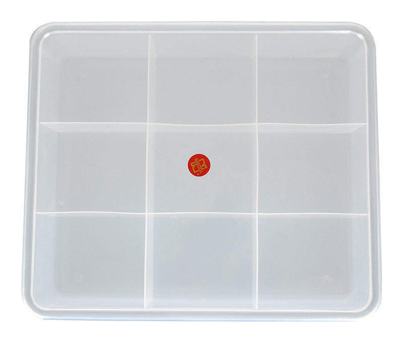 9 Grids High Thickness Plastic Multipurpose Rectangular Big Storage Box with Tight Lid - Big