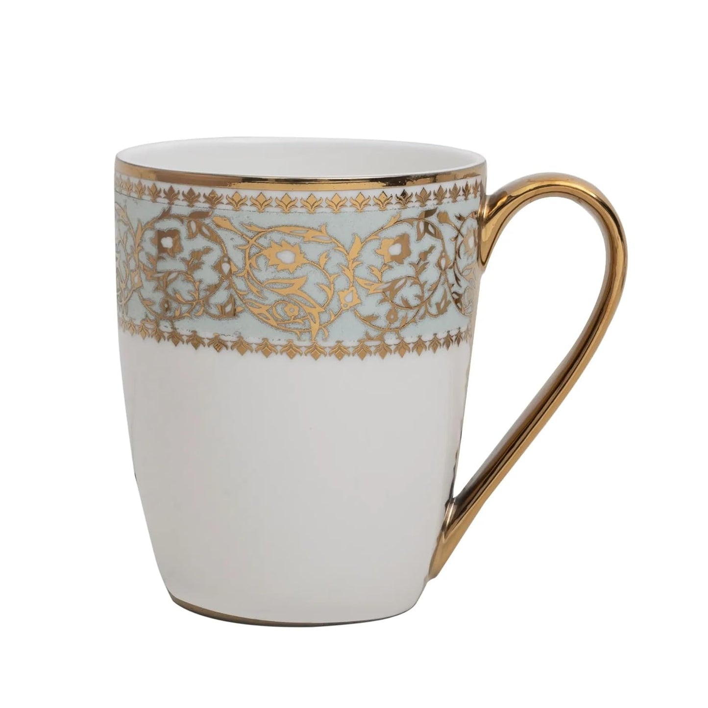 Clay Craft Fine Ceramic Ebony Dinner Set, Enchanting Gold, for Family of 4, Dinner Set Ceramic, Crockery Set, Dining Set for Dinner, Crockery Set for Gift, Kitchen Set (13 Pieces, E647)