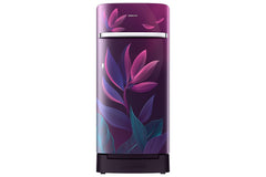 Samsung 189 L, 5 Star, Digital Inverter, Direct-Cool Single Door Refrigerator (RR21H2H259R/HL, Paradise Bloom Red, Base Stand Drawer, Single Touch)-1