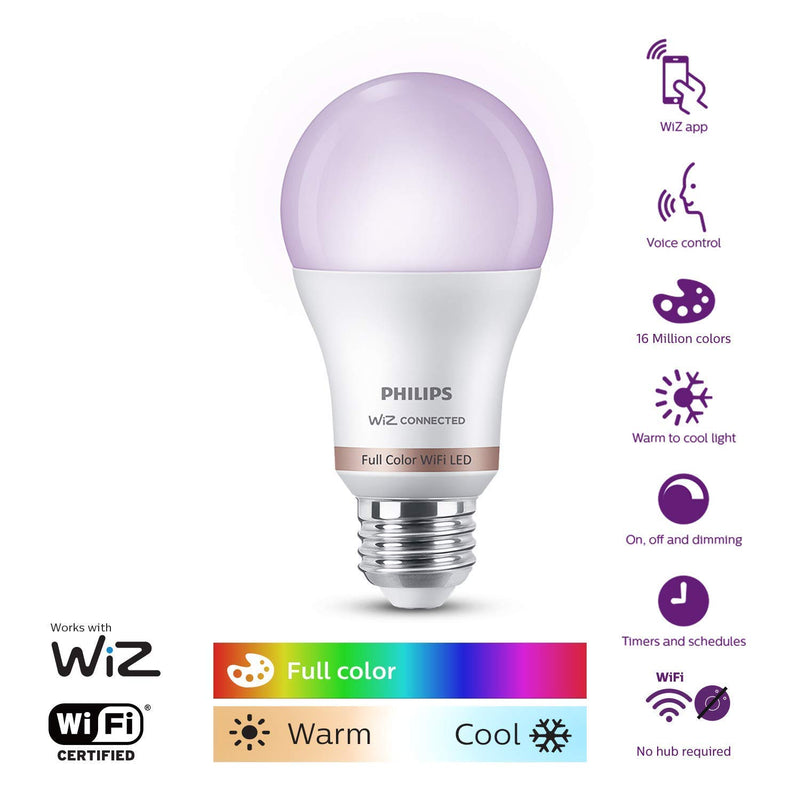 Philips Roseate Single Head 9-Watt Smart Wiz Wi-Fi Enabled LED Wall Light/Wall Lamp for Bedroom