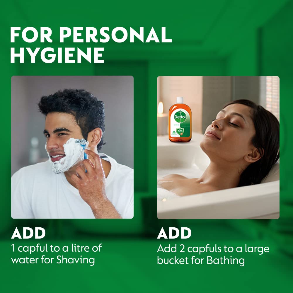 Dettol Antiseptic Liquid for First Aid , Surface Disinfection and Personal Hygiene , 1000ml