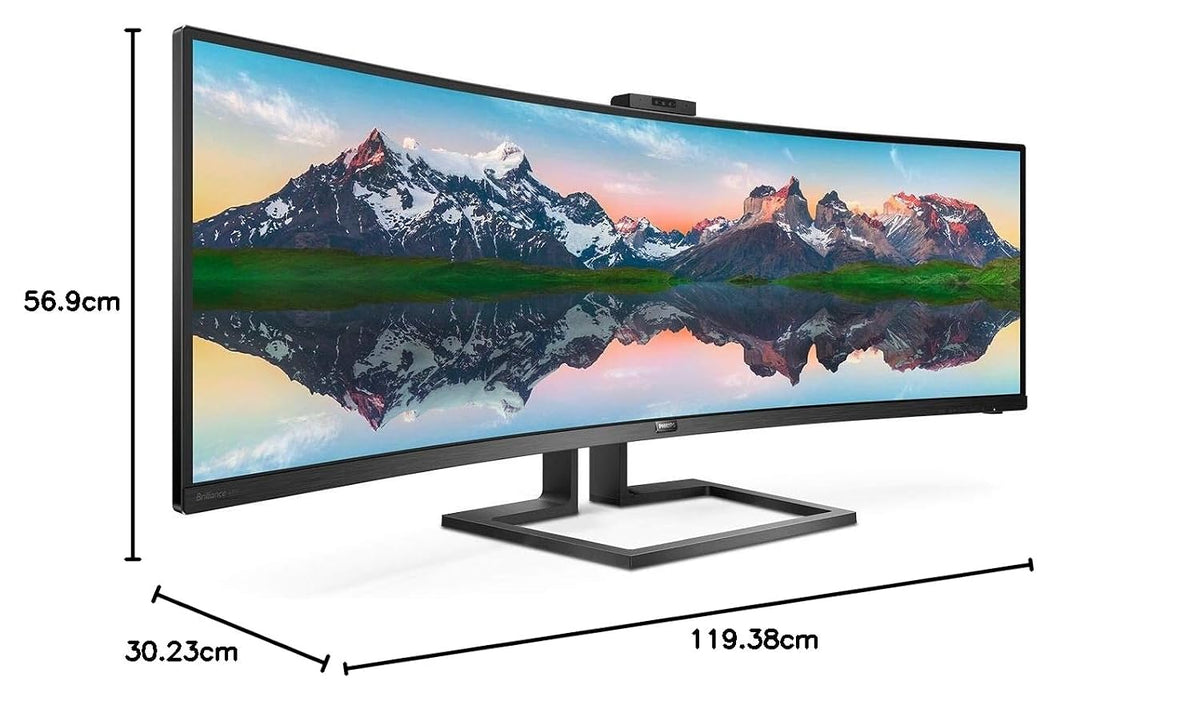 Philips Brilliance 499P9H 48.8 Inch (121 Cm) Wled Lcd Monitor - 32:9-5 Ms Gtg (X1440)
