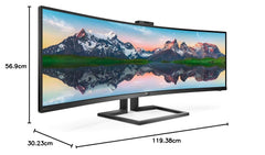 Philips Brilliance 499P9H 48.8 Inch (121 Cm) Wled Lcd Monitor - 32:9-5 Ms Gtg (X1440)
