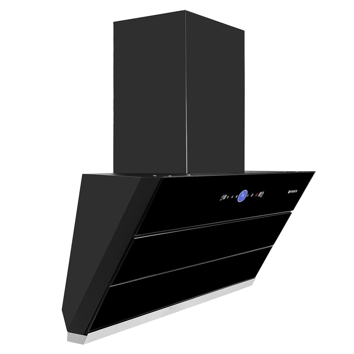 Faber 90 cm 1500 m³/hr Wall Mounted Kitchen Chimney (HOOD COMET BLDC FL HC BK 90, Filterless technology, Touch & Gesture