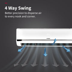 Hitachi 1.5 Ton 5 Star Wi-Fi Inverter Split AC (100% Copper, Heavy Duty, Xpandable+, ice Clean, Dust Filter, 5700XXL RAS.Y518PCAISL2, White)