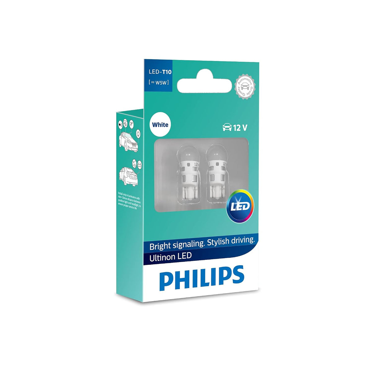 Philips Ultinon Pro 3100 LED T10 11961CU31B2 car signalling bulb (W5W), 6500K Cool White