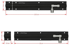 Plantex Stainless Steel Tower Bolt/Tower Bolt for Home,Offices Doors and Windows/8 Inch Tower Bolt for Main Door/Door Latch/Kundi/Chitakini/Door Latch for Windows - Pack of 2 (Multicolour)-3