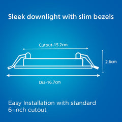 Philips Smart WiFi Neo LED Downlight 15W (Pack of 2)