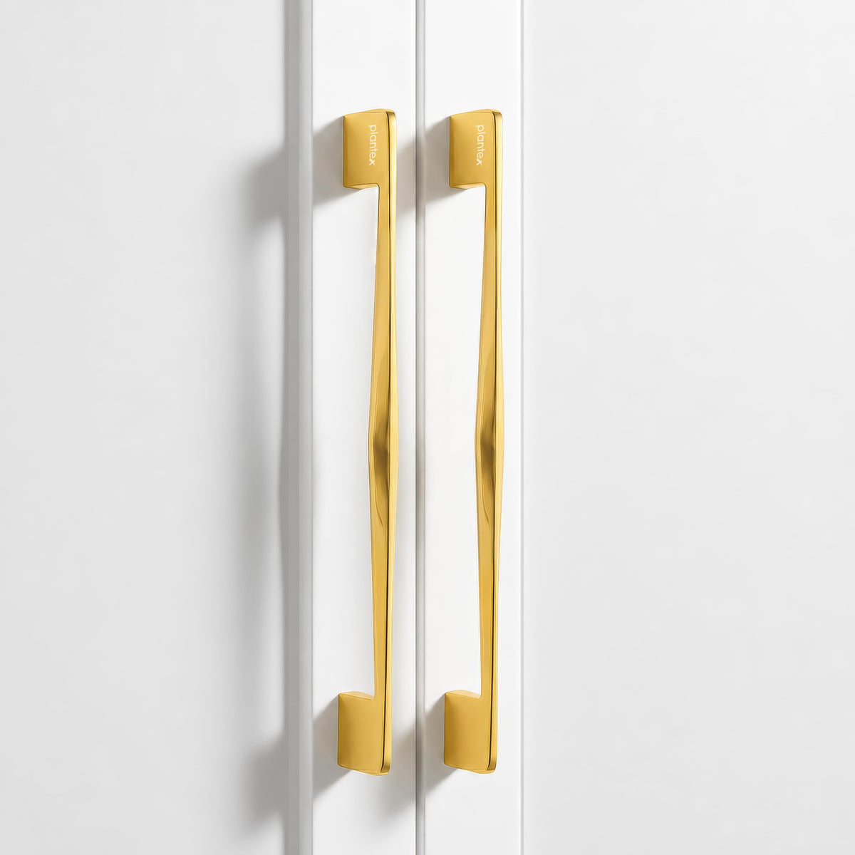 Plantex Cabinet Handle/224mm Handle for Wardrobe/Kitchen Handle/Pull-Push Handle for Home/Office - Pack of 2 (Gold) (Model APS-PH-104)-1
