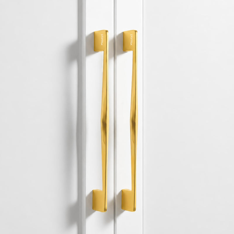 Plantex Cabinet Handle/224mm Handle for Wardrobe/Kitchen Handle/Pull-Push Handle for Home/Office - Pack of 2 (Gold) (Model APS-PH-104)-1