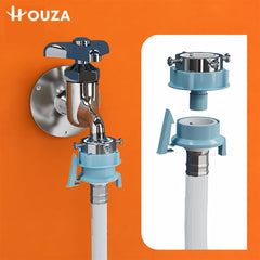 HOUZA 3 Meter Fully Automatic Washing Machine Inlet Pipe with Universal Tap Connector | Hot & Cold Water Washing Machine Pipe Inlet | Leak-Proof, Burst-Proof & Anti-Kink Design