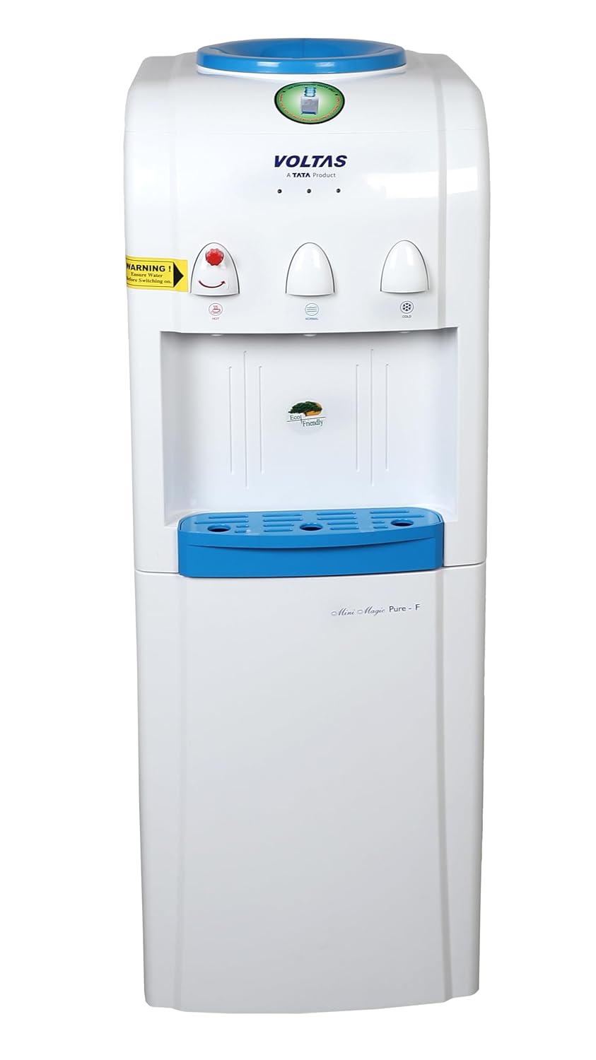 Voltas Floor Mounted Water Dispenser Minimagic Pure F with Non Cooling Storage Cabinet (White)