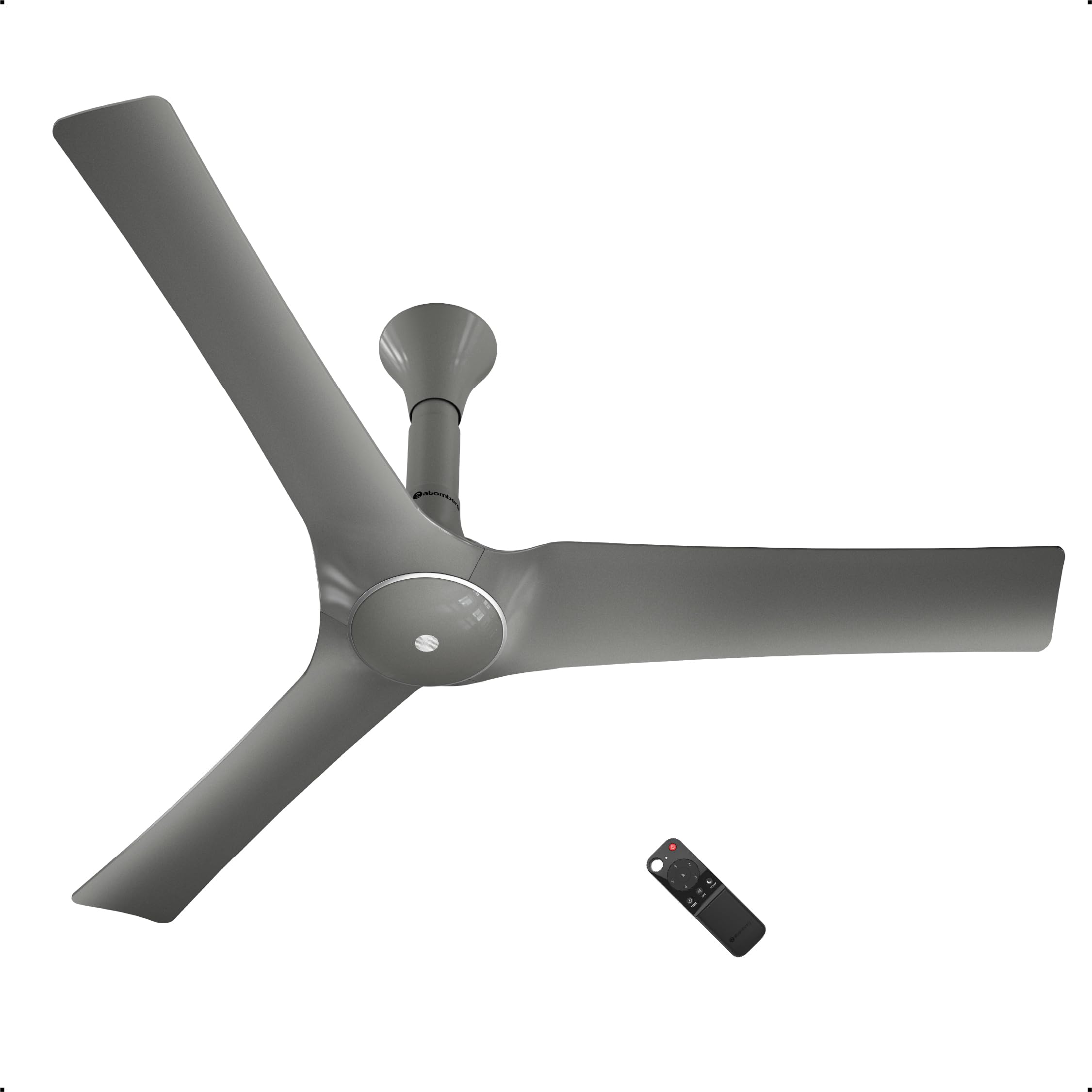 atomberg Aris Gladius Smart 900mm BLDC Ceiling Fan with IoT & Remote | BEE 5-Star | Advance Air+ Technology | Silent Operation | Energy Efficient | Free Installation | 5 Year Warranty (Sand Grey)