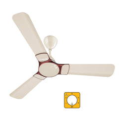 atomberg Erica Nuvo 1200mm BLDC Ceiling Fan with Remote | Award Winning Designer Fan | BEE 5 star | High Air Delivery | Low noise operation | Elegant Trims | 3 Year Warranty | Snow White