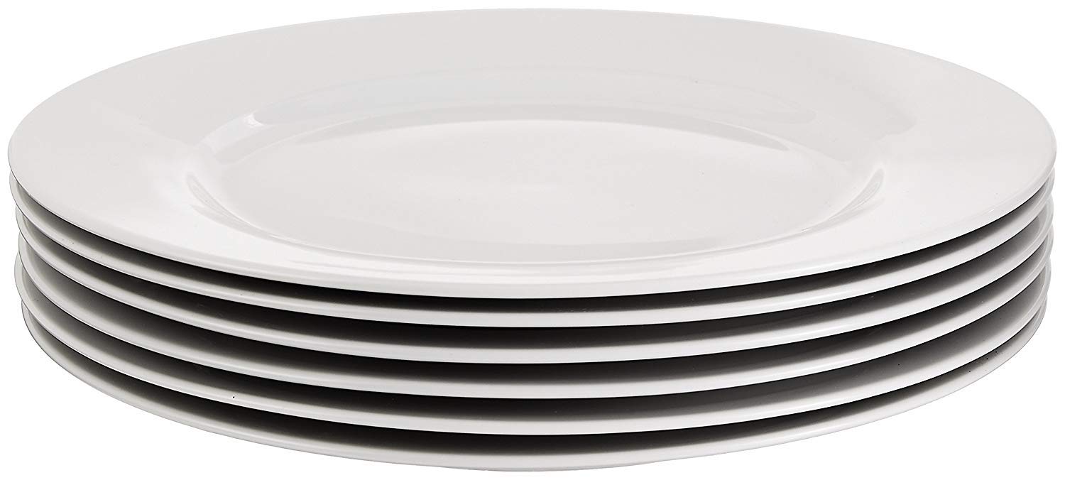 Clay Craft Basics 10.5 Inches Plain Dinner Plate Set of 4