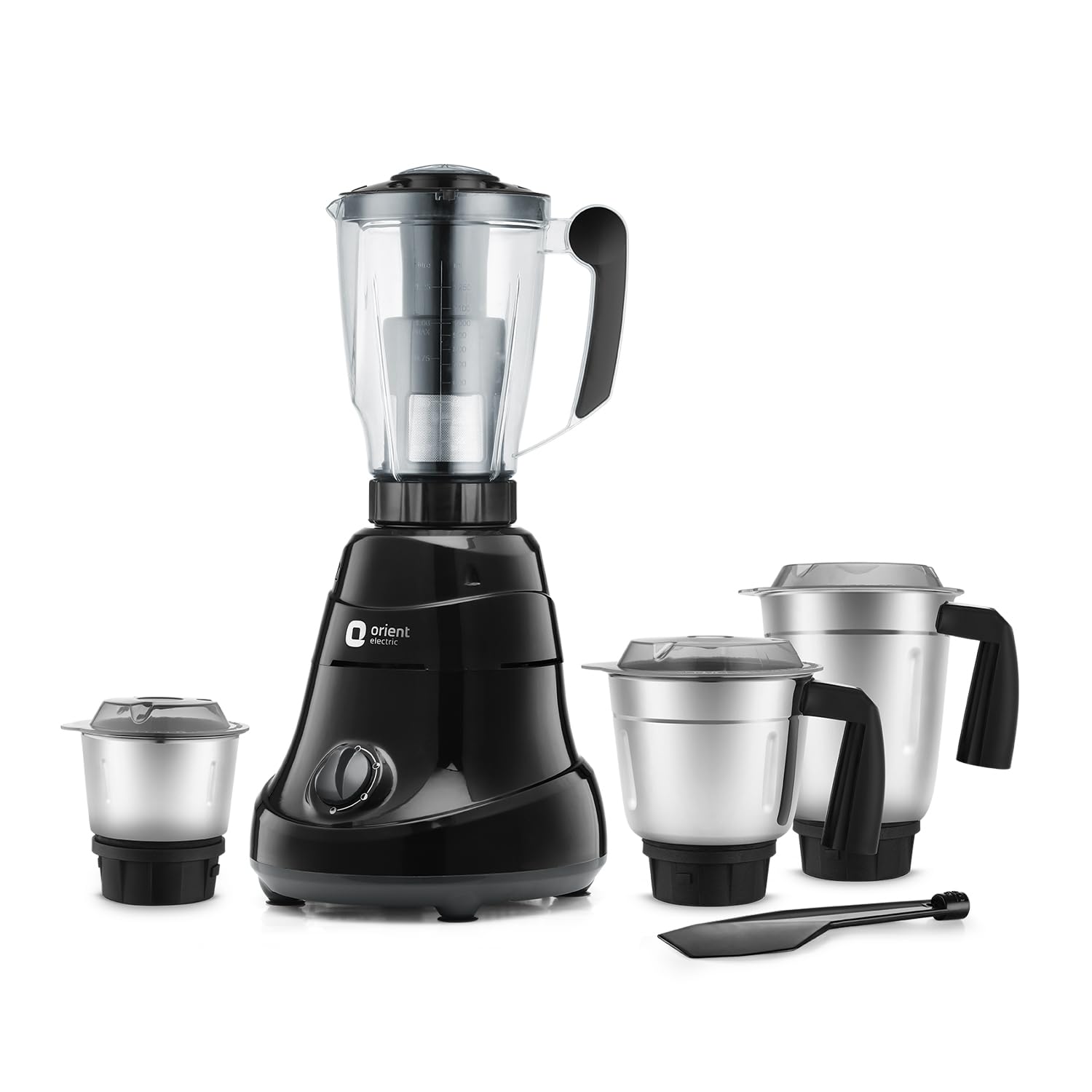 Orient Electric Super Power 750W mixer grinder with Juicer | 4 Jar with 3 stainless steel multipurpose jars & Juicing jar with Filter | Longer life balanced coil motor|5 years motor warranty by Orient