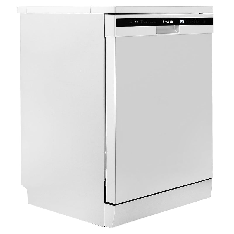 Faber 12 Place Dishwasher | 6 Wash Programs | Adjustable & Foldable Racks | Salt & Rinse Aid Indicators | Aqua Stop | En
