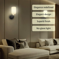 Philips Glow Black & Brass Wall Light