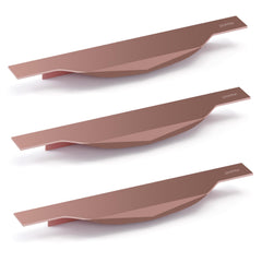Plantex Profile Handle for Kitchen Cabinet/10 Inch Aluminium Drawer Profile Handle/Wardrobe Pull Handle for Home/Office/Hotel - Pack of 3 (Rose Gold) (Model APS-PF-1002)-1