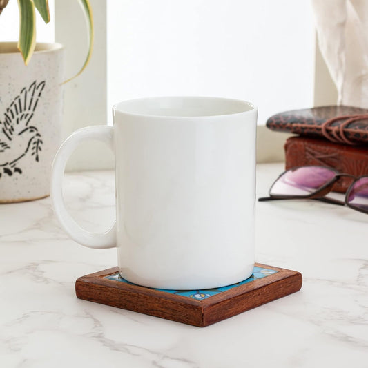 Clay Craft Fine Ceramic Plain Solid Color Milk Mug 350 ml Best for Office and Home, Gifted to Mother, Father, Sister, Brother, Friends and Family (White, 1)