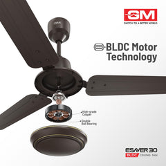 GM E Saver BLDC 1200 mm Ceiling Fan with Remote | 5 Star-6