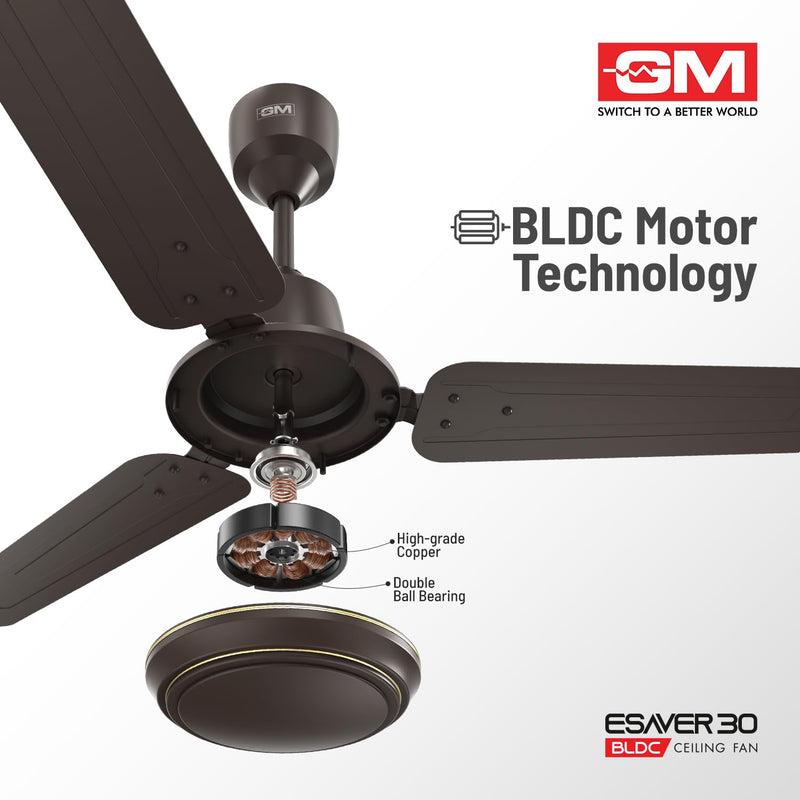 GM E Saver BLDC 1200 mm Ceiling Fan with Remote | 5 Star-6