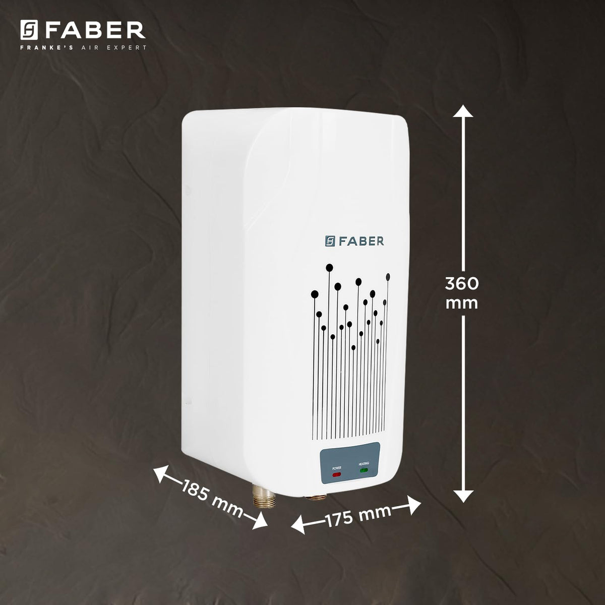 Faber Zippy Instant Geyser 3 Litre| 3000W Powerful Heating | Superior Energy Efficiency | Suitable for Kitchen & Bathroo
