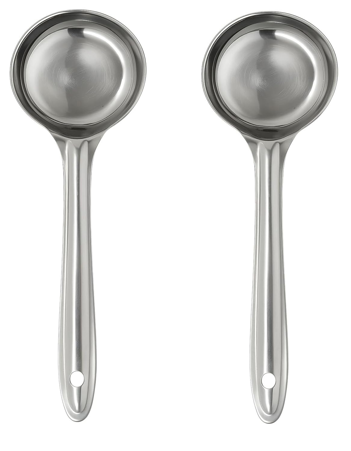 Dynore Round Stainless Steel Dosa Batter Spatula/Dosa Ladle Spoon/Dosa Laddle Spoodle- Set Of 2, 21 Cm